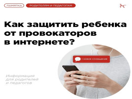 Как защитить ребенка от провокаторов в интернете Как защитить ребенка от провокаторов в интернете.